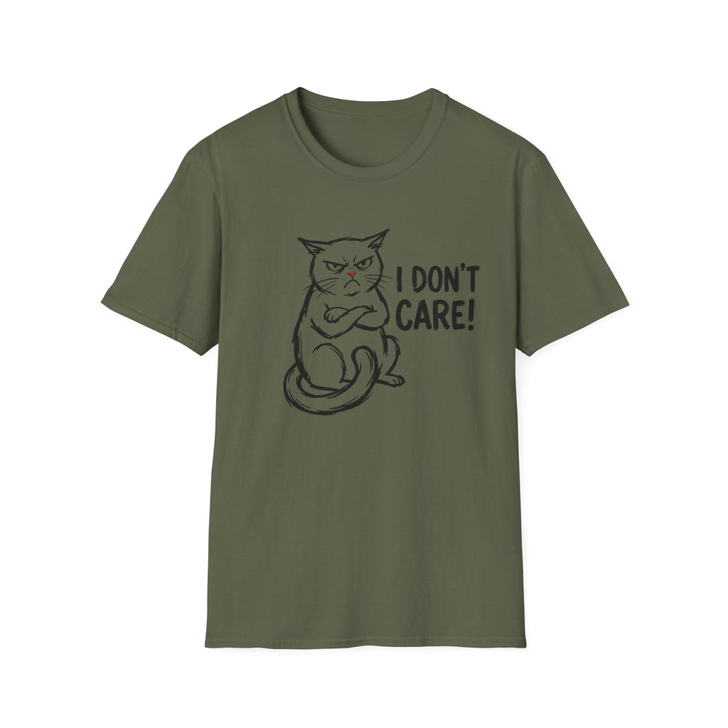 I Don't Care Cat T-Shirt