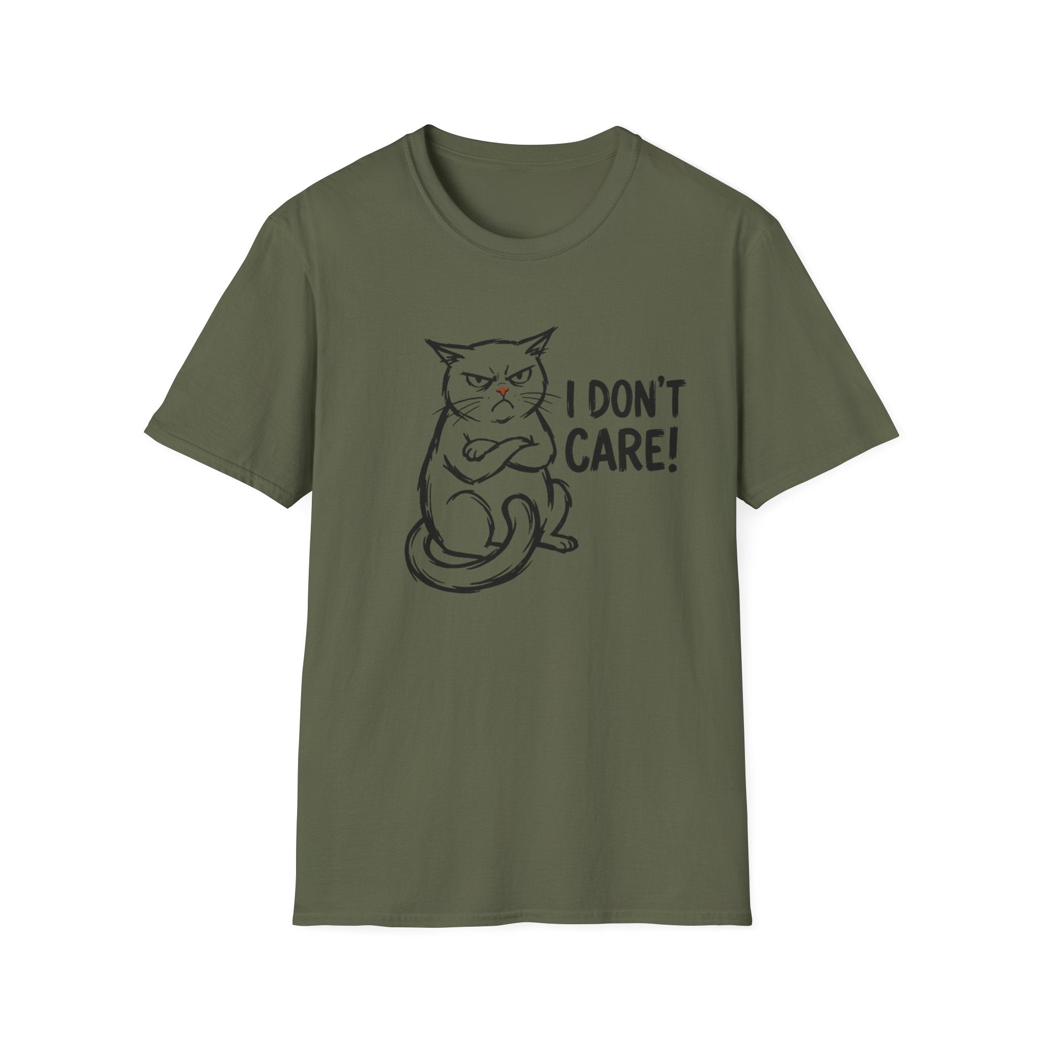 I Don't Care Cat T-Shirt