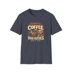 Coffee Kiss Golden Retriever Dog T-Shirt