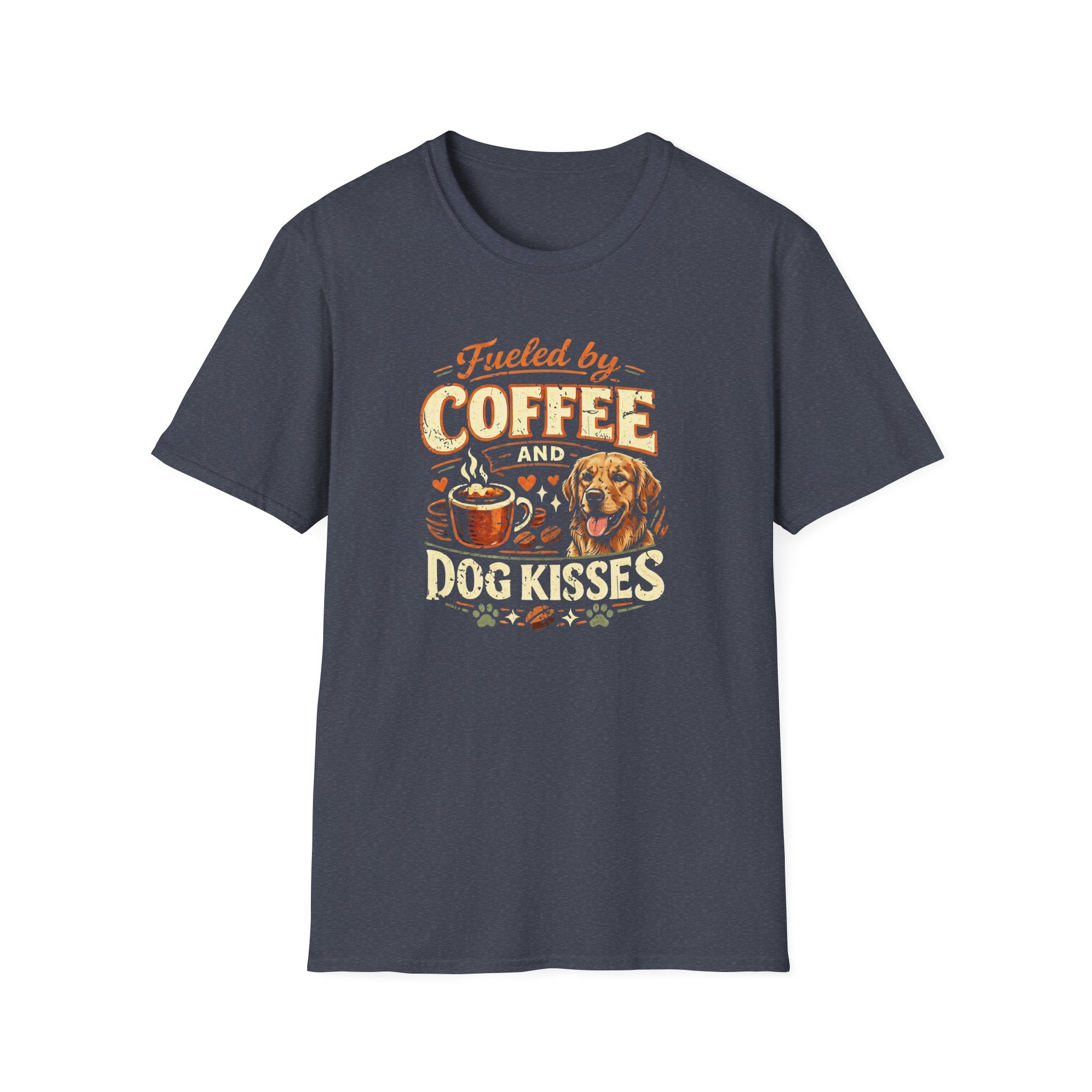 Coffee Kiss Golden Retriever Dog T-Shirt