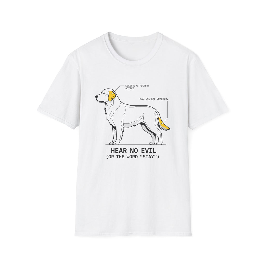 Hear No Evil Dog T-Shirt
