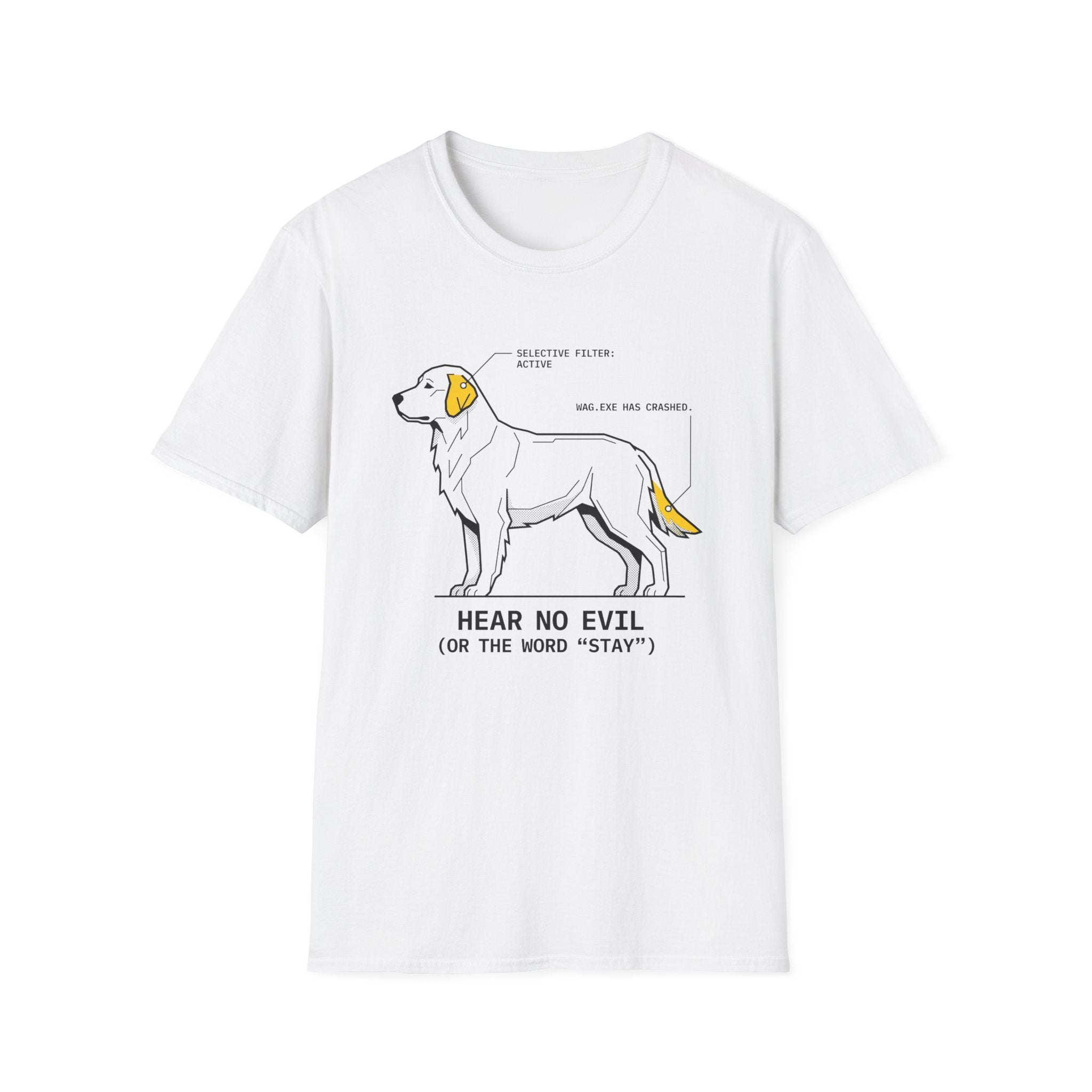 Hear No Evil Dog T-Shirt