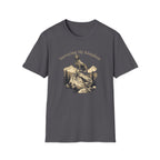 Golden Lab on a rock Surveying dog t-shirt