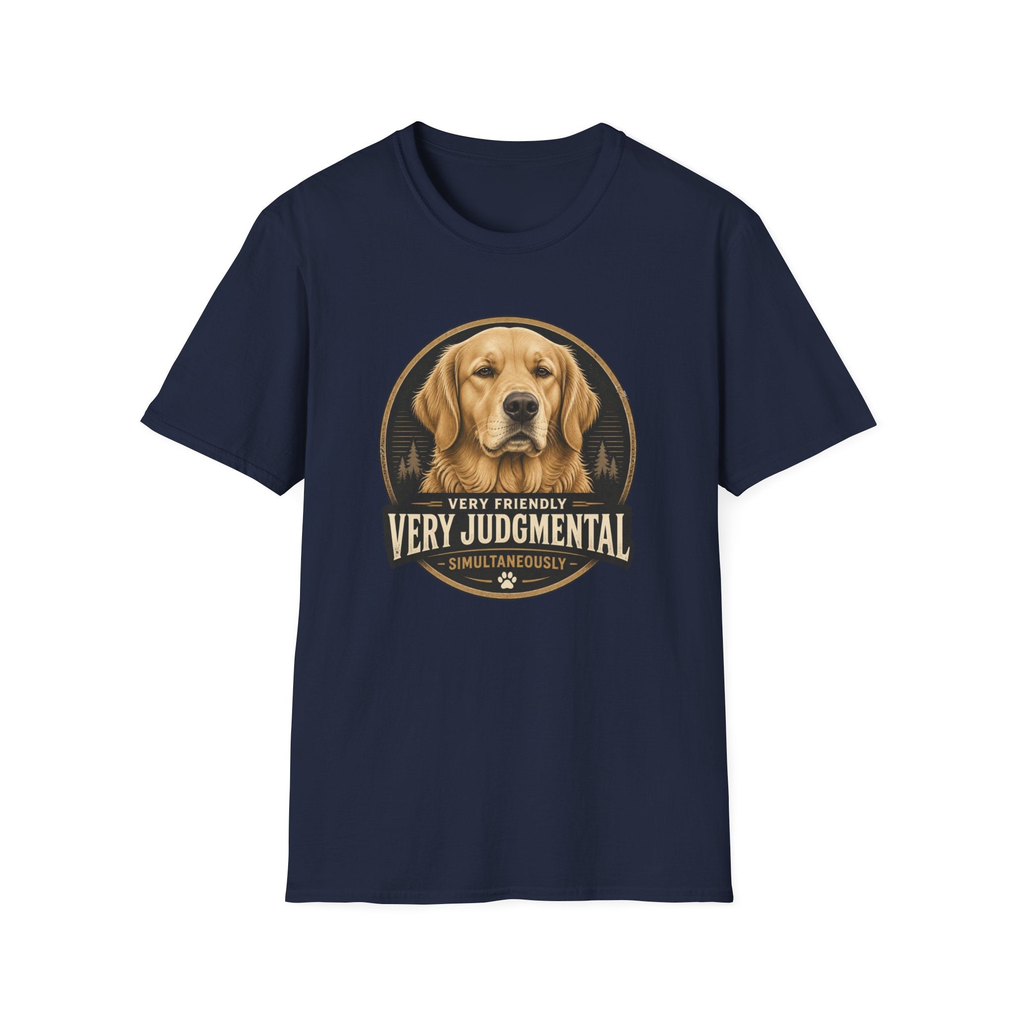 Very Judgmental Golden Retriever Dog T-Shirt