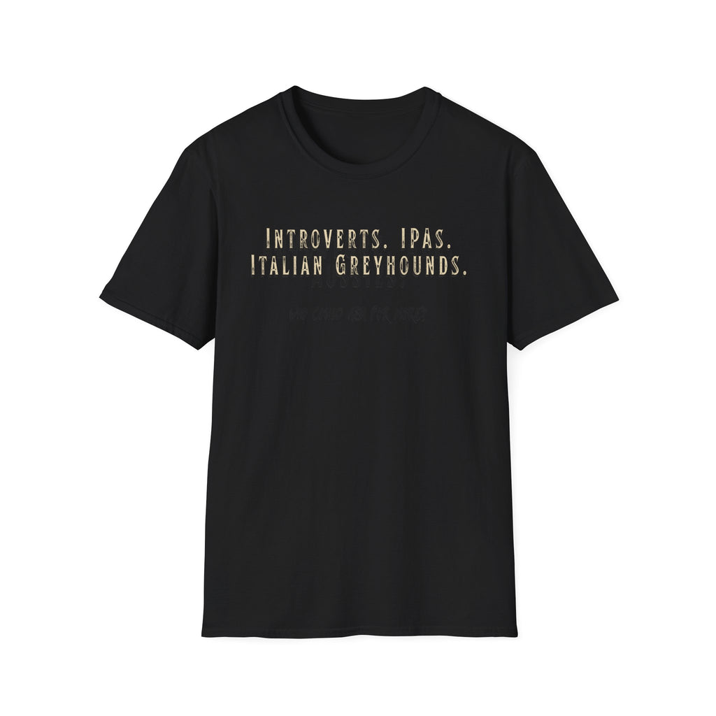 Introvert Italian Greyhound Dog T-Shirt
