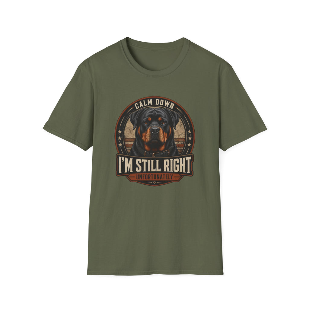 Calm Down Rottweiler Dog T-Shirt