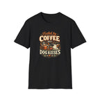 Coffee and Kisses Dog T-Shirt