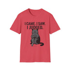 I Came I Saw I Judged Cat T-Shirt