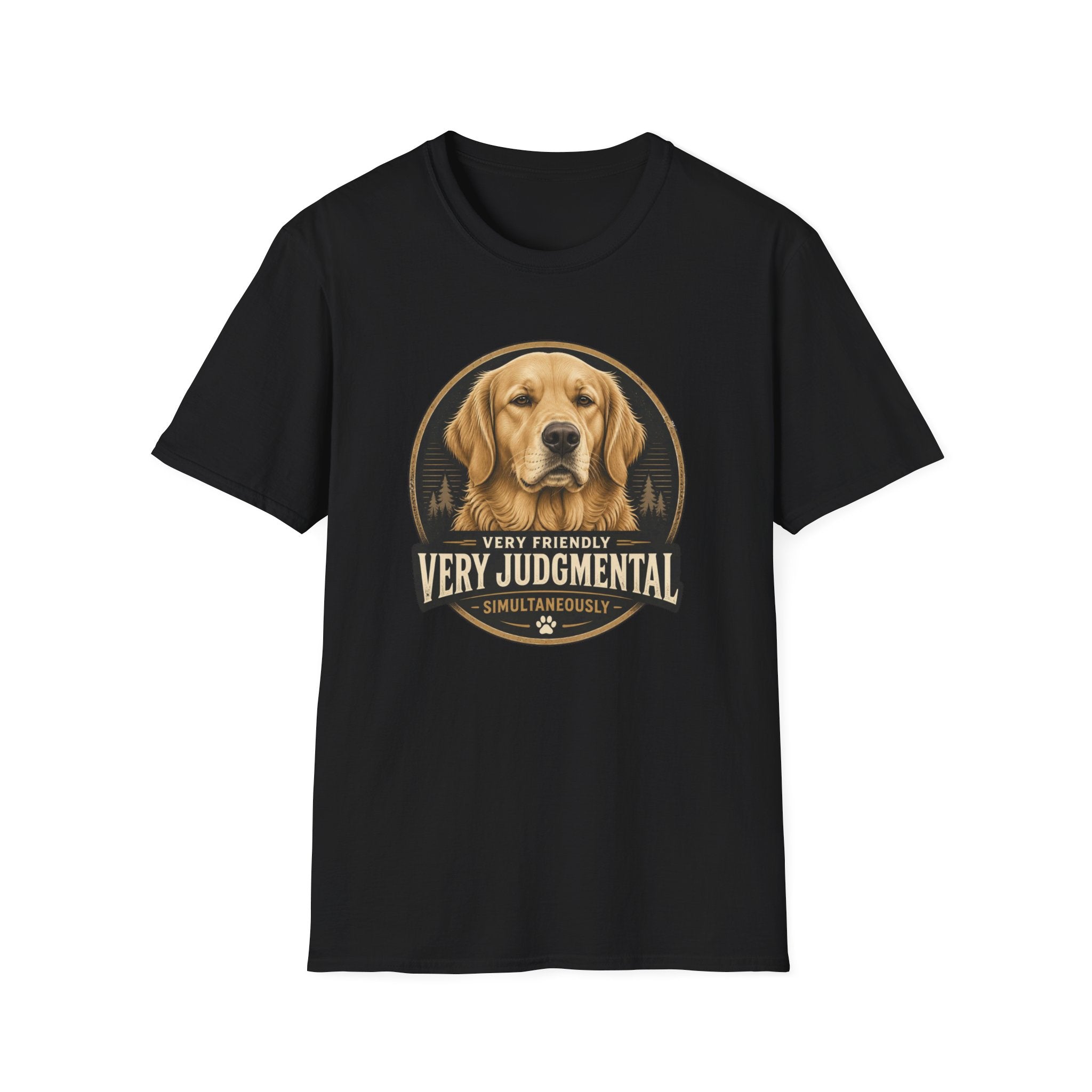 Very Judgmental Golden Retriever Dog T-Shirt