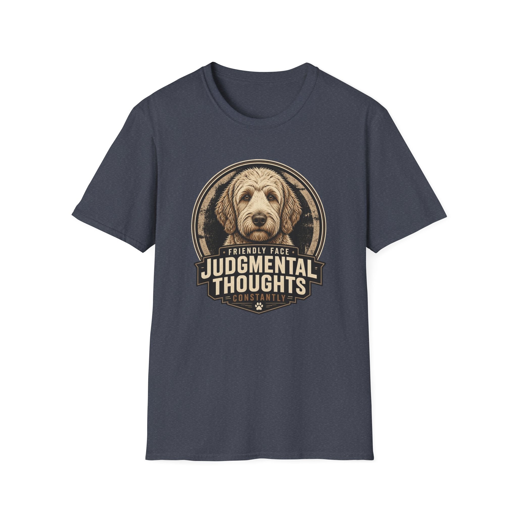 Judgmental Thoughts Labradoodle Dog T-Shirt