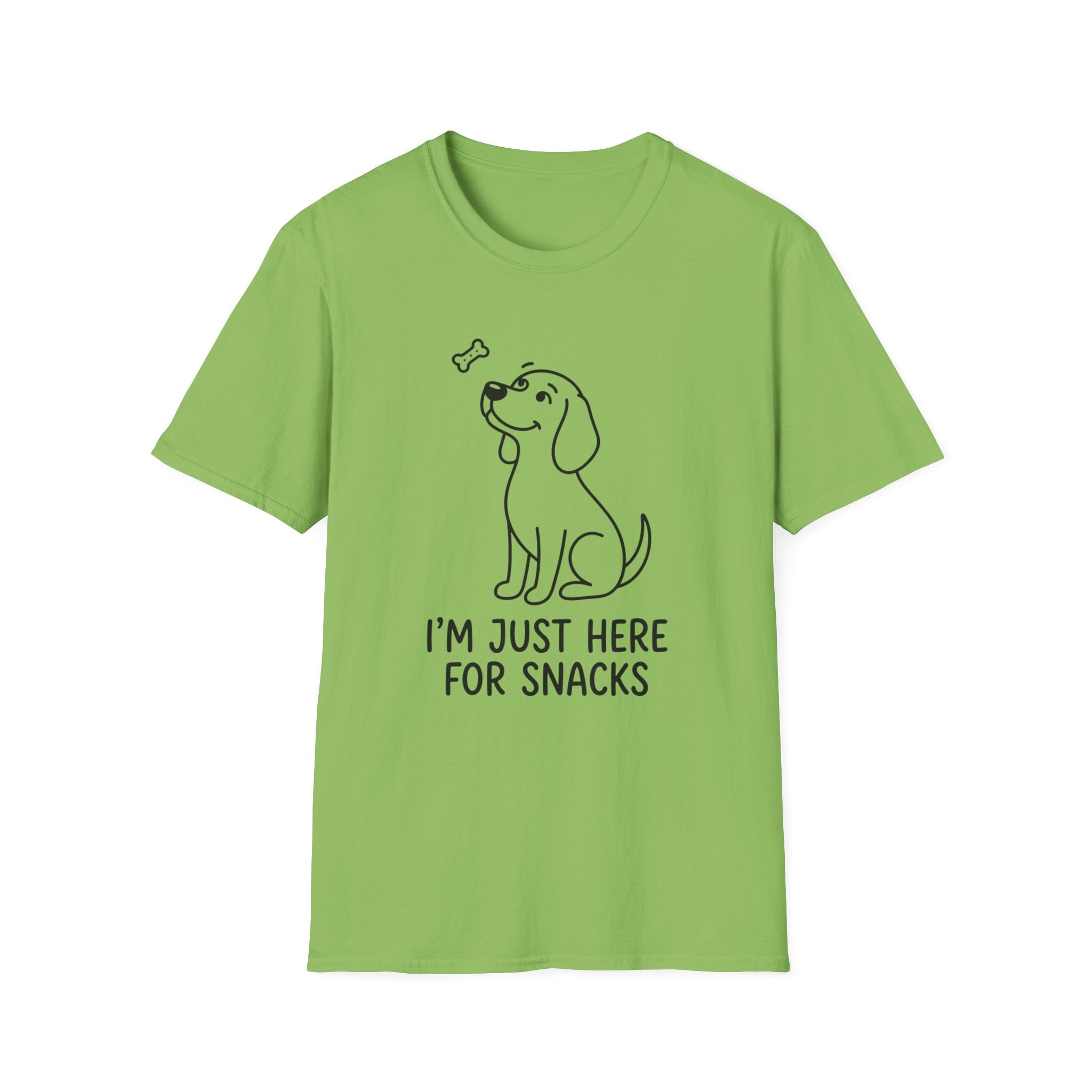 Just Here For The Snacks Dog T-Shirt