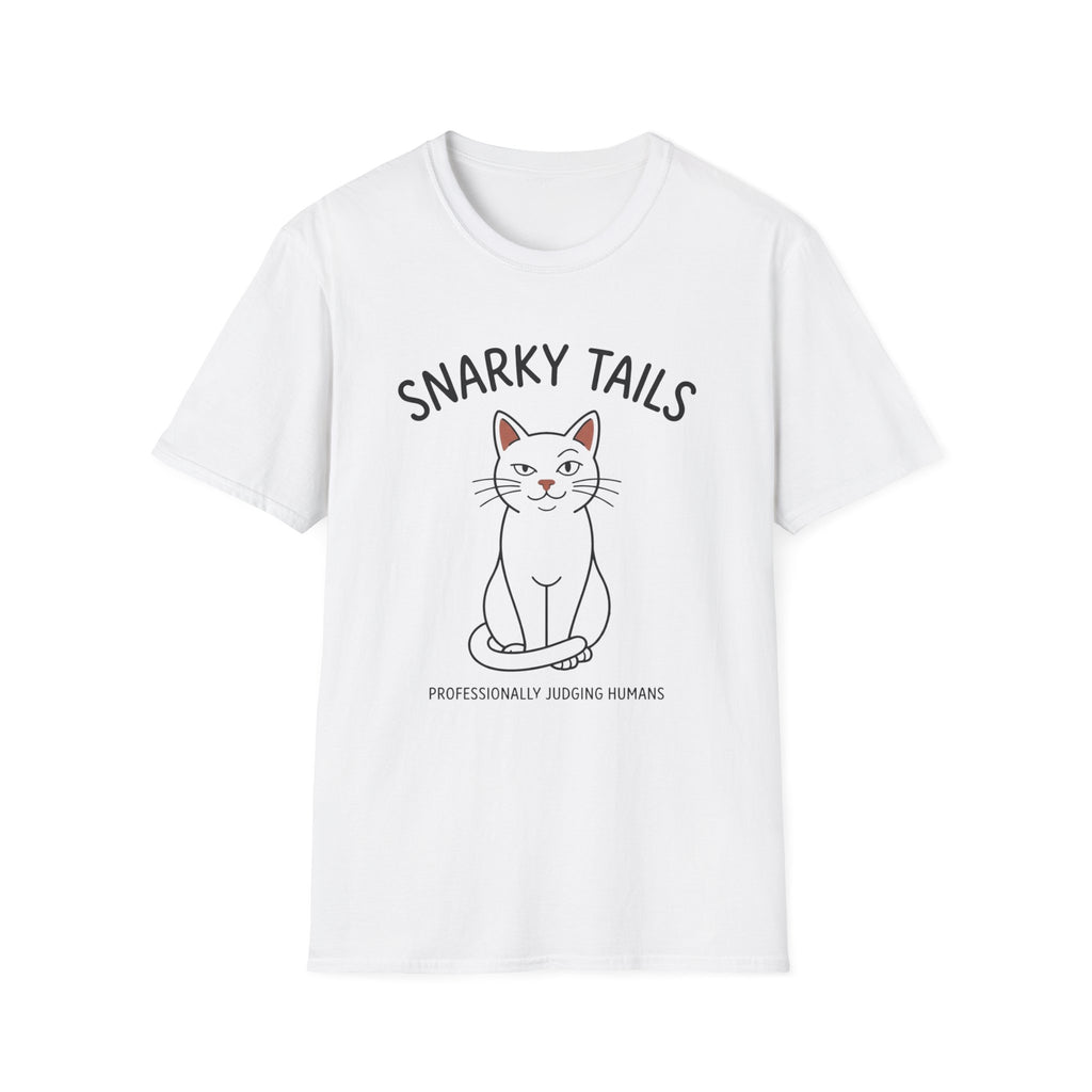Snarky Tails Judging Cat T-Shirt