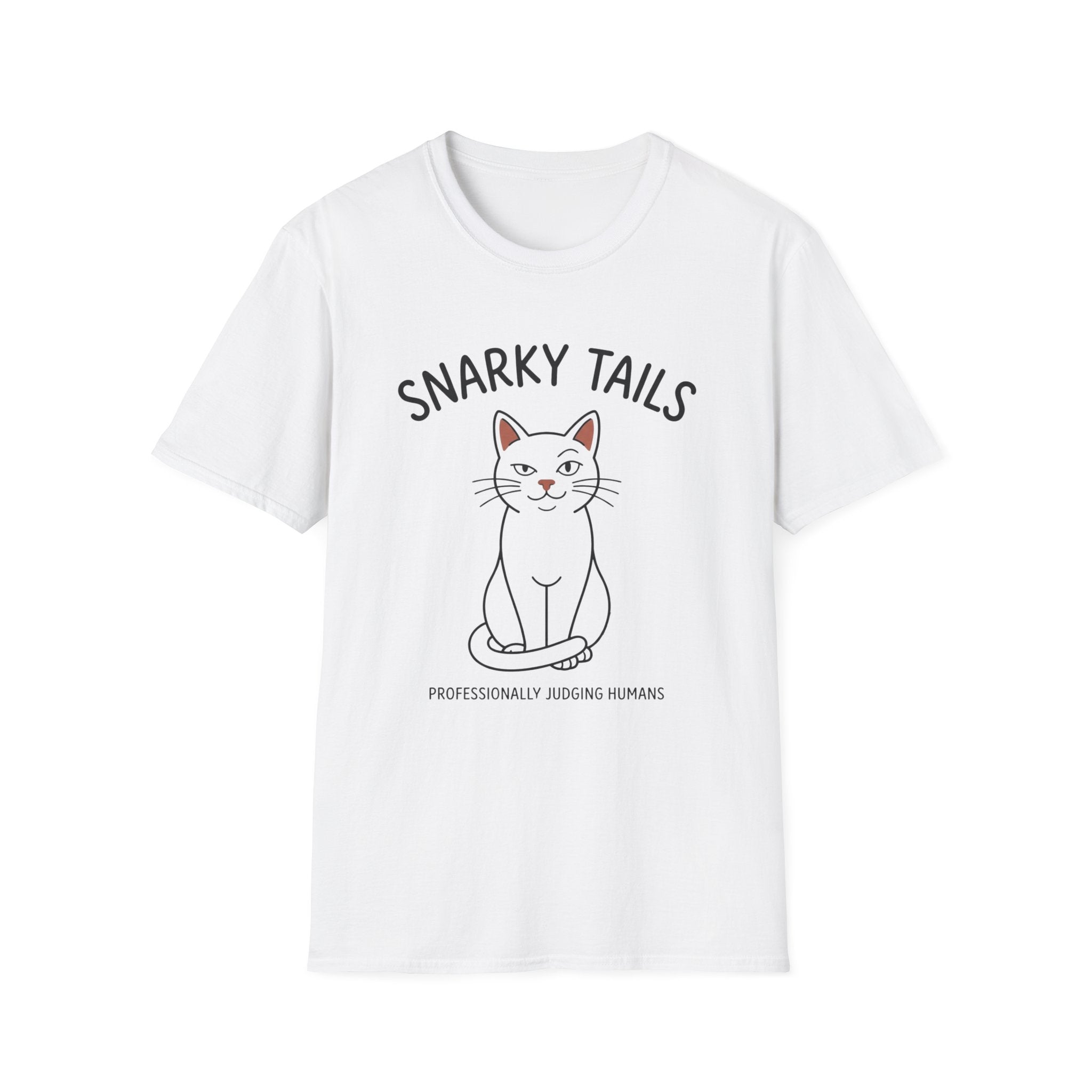 Snarky Tails Judging Cat T-Shirt