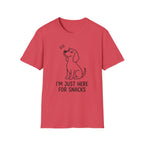 Just Here For The Snacks Dog T-Shirt