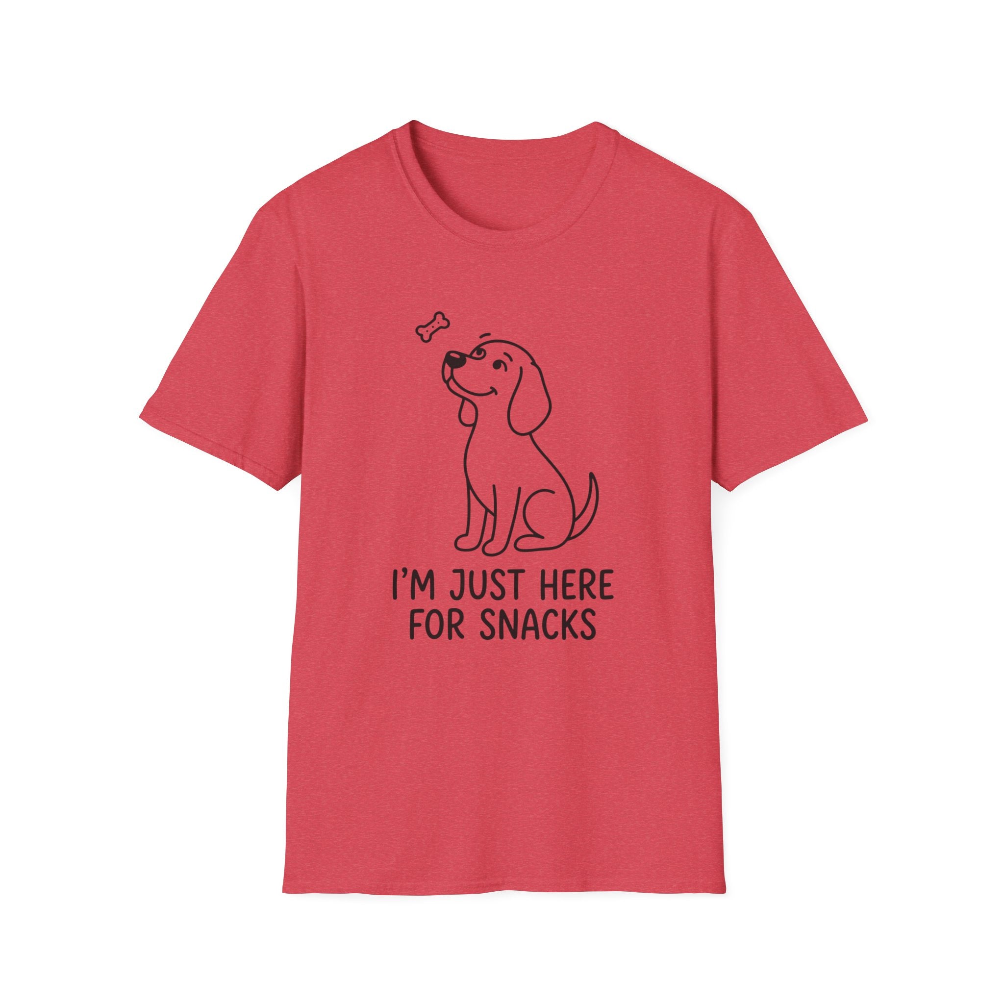 Just Here For The Snacks Dog T-Shirt