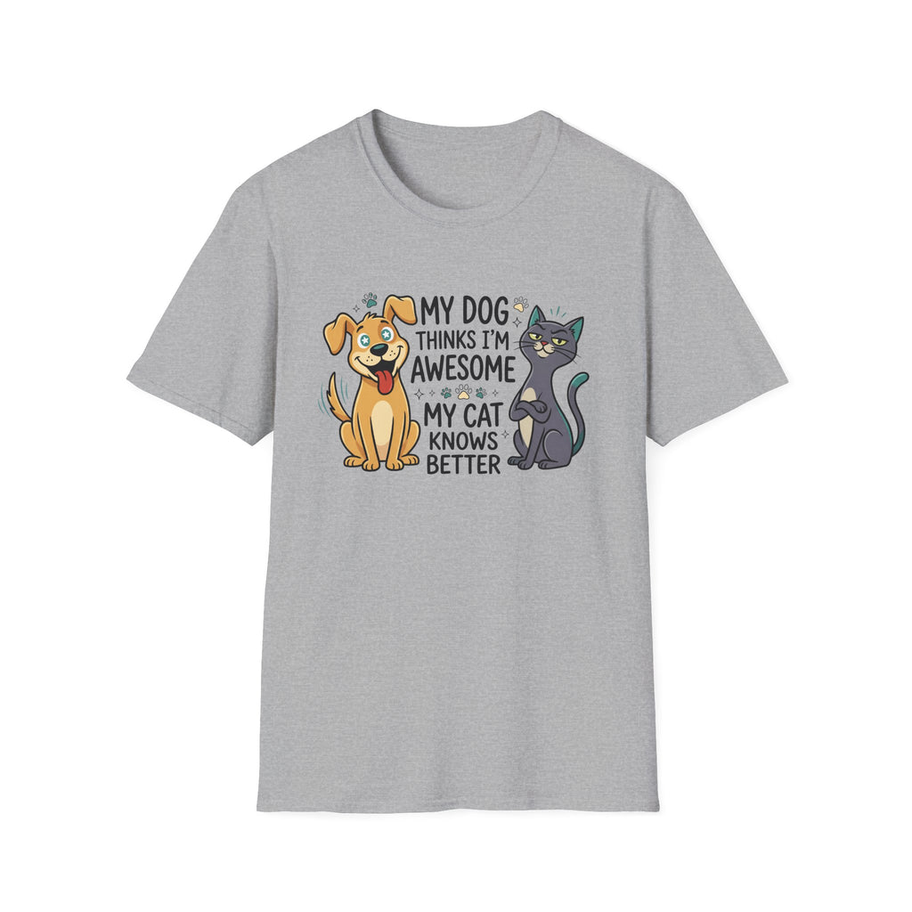 My Dog Thinks I'm Awesome Pet T-Shirt