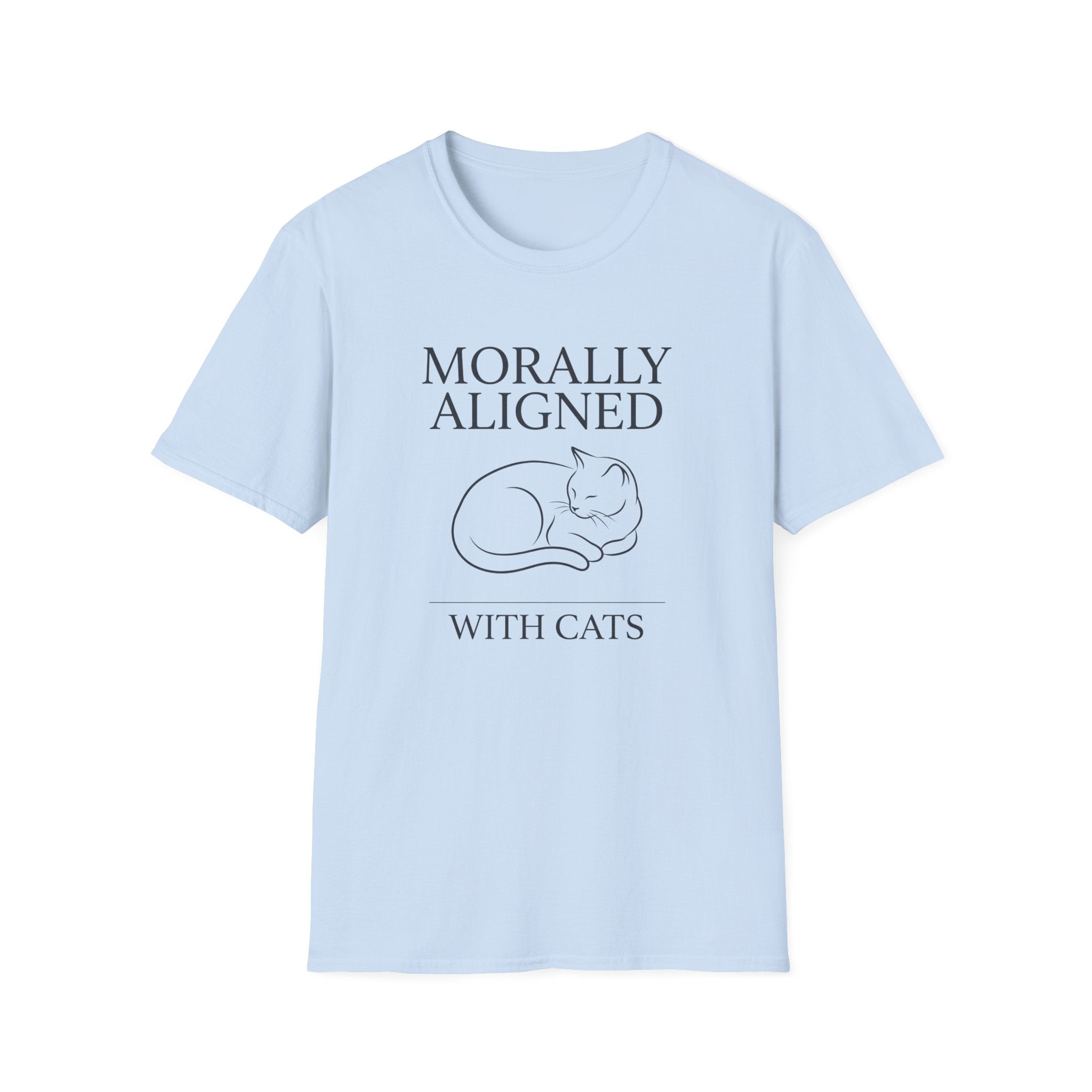Morally Aligned With Cats T-Shirt