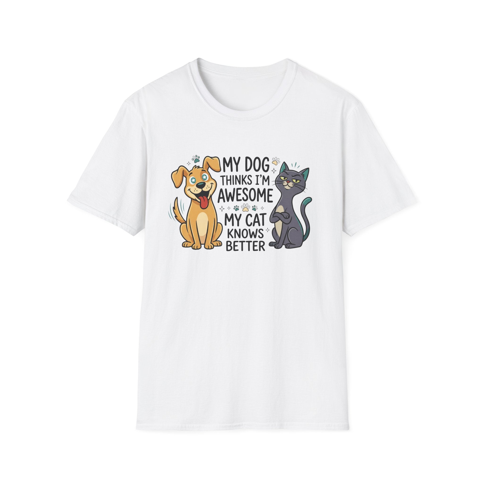 My Dog Thinks I'm Awesome Pet T-Shirt