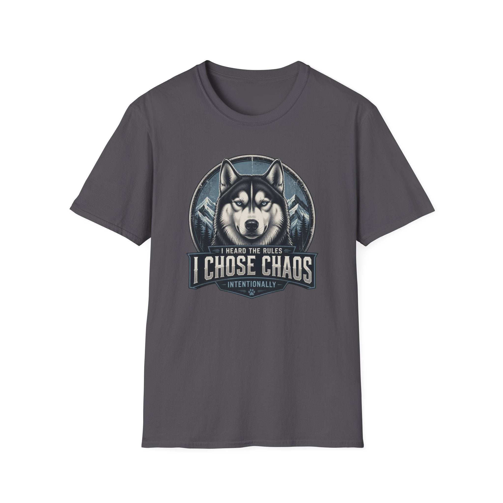 I Chose Chaos Husky Dog T-Shirt