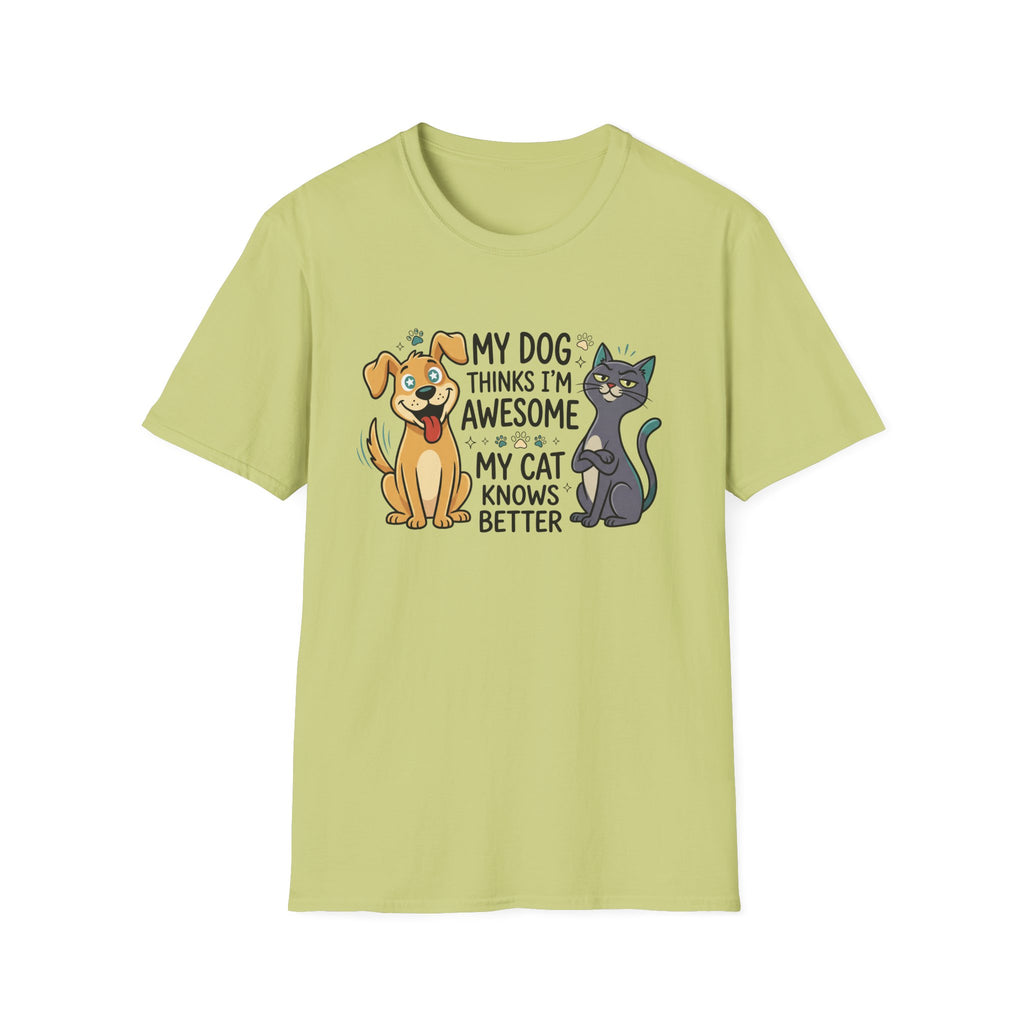 My Dog Thinks I'm Awesome Pet T-Shirt
