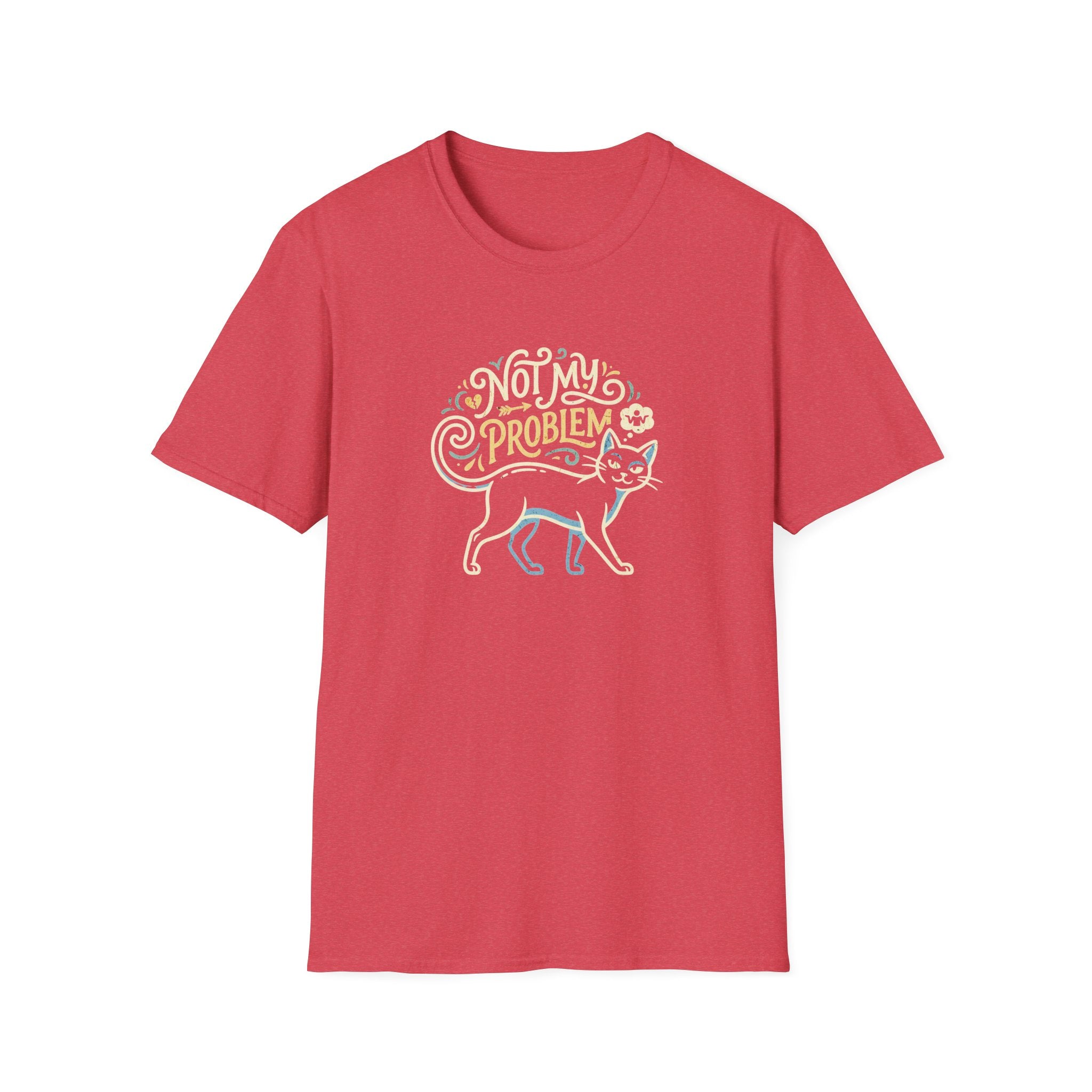 Not My Problem Dark Cat T-Shirt