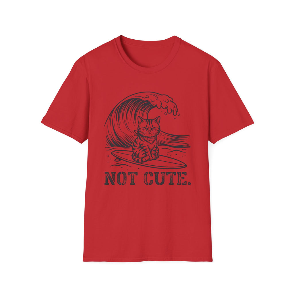 Not Cute Surf Cat T-Shirt