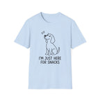 Just Here For The Snacks Dog T-Shirt