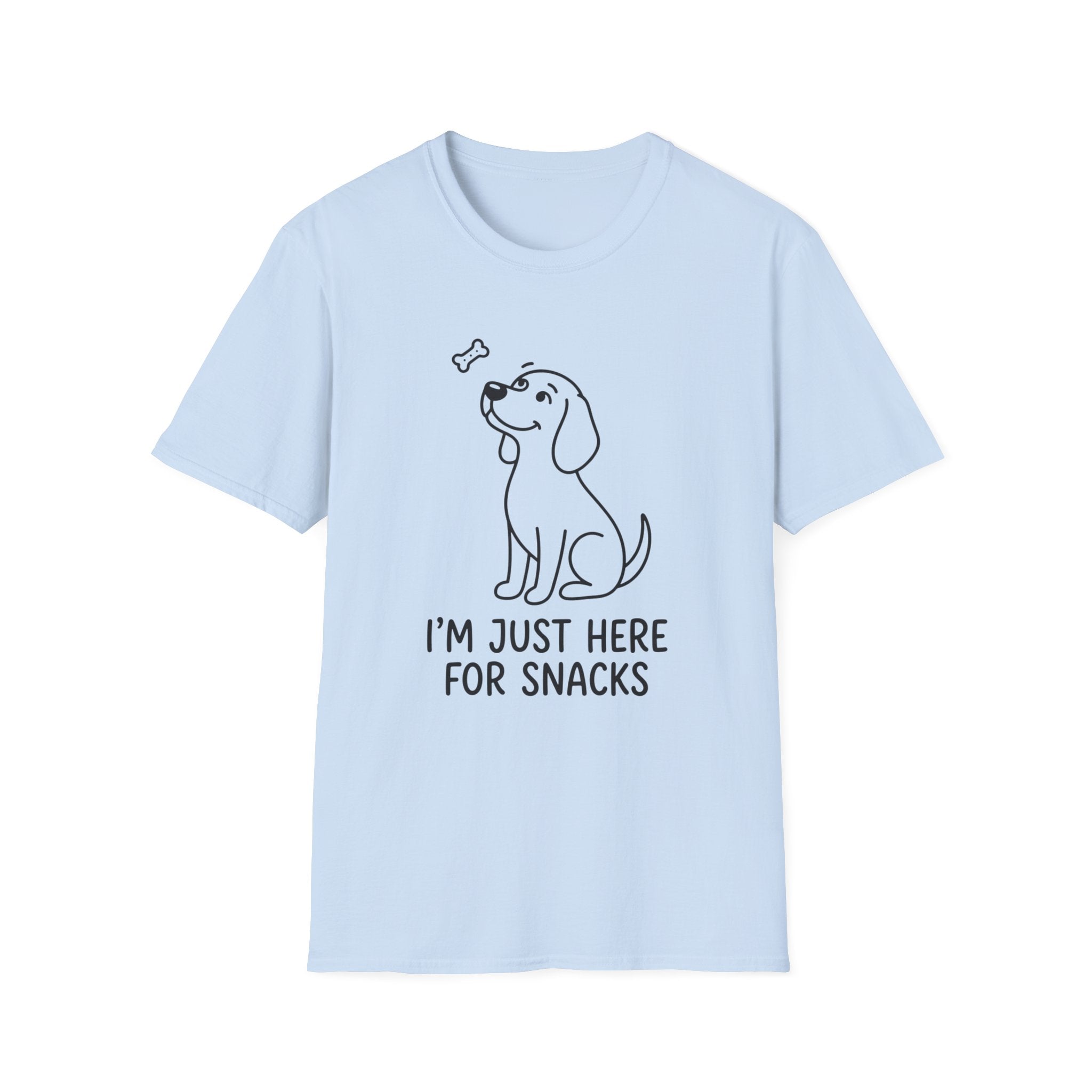 Just Here For The Snacks Dog T-Shirt