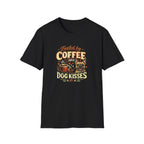 Coffee Kiss Frenchie Dog T-Shirt