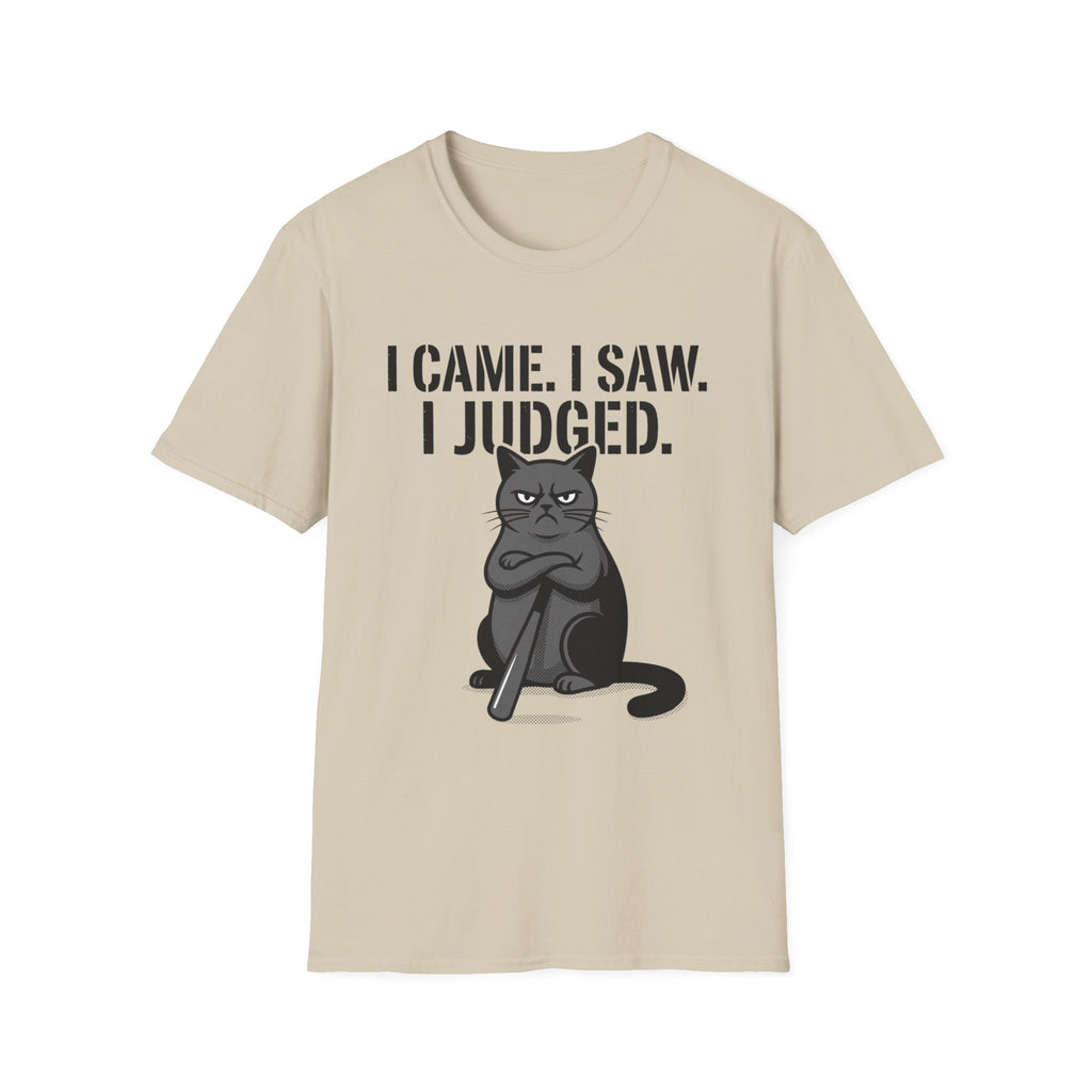 I Came I Saw I Judged Cat T-Shirt