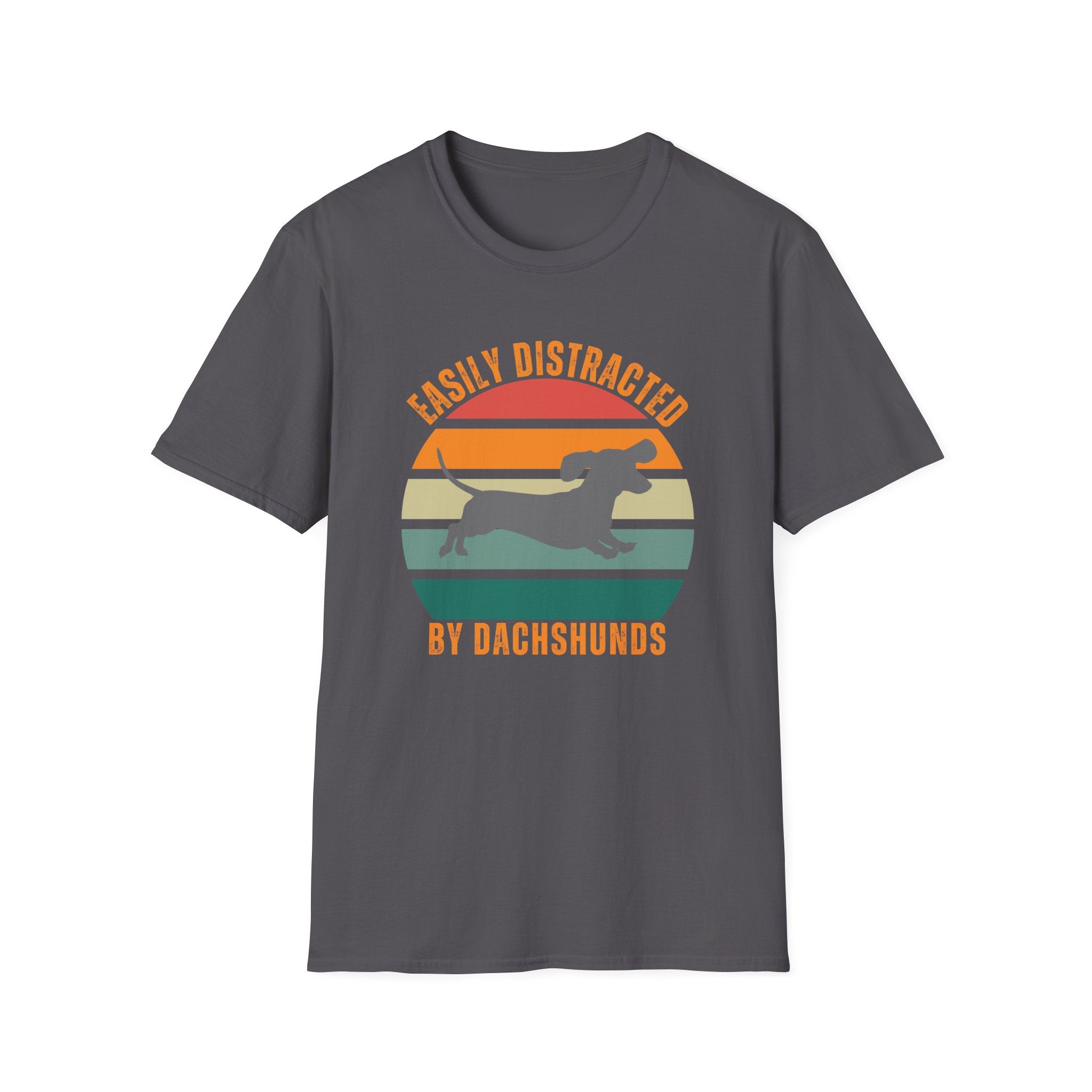 Easily Dirtracted Gray Dachshund Dog T-Shirt