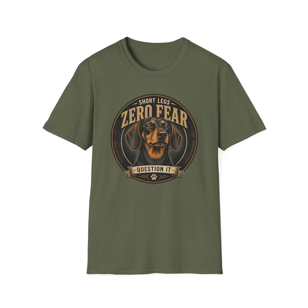 Zero Fear Dachshund Dog T-Shirt