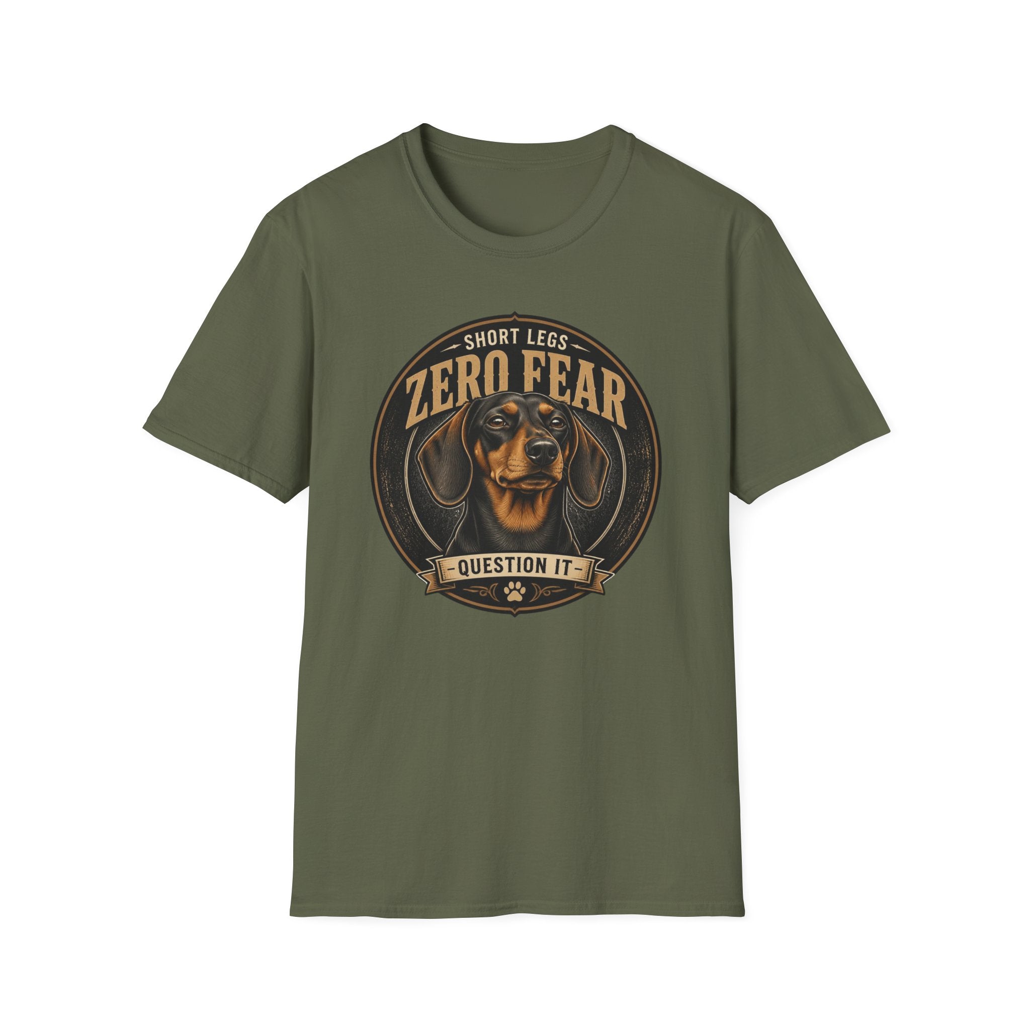 Zero Fear Dachshund Dog T-Shirt