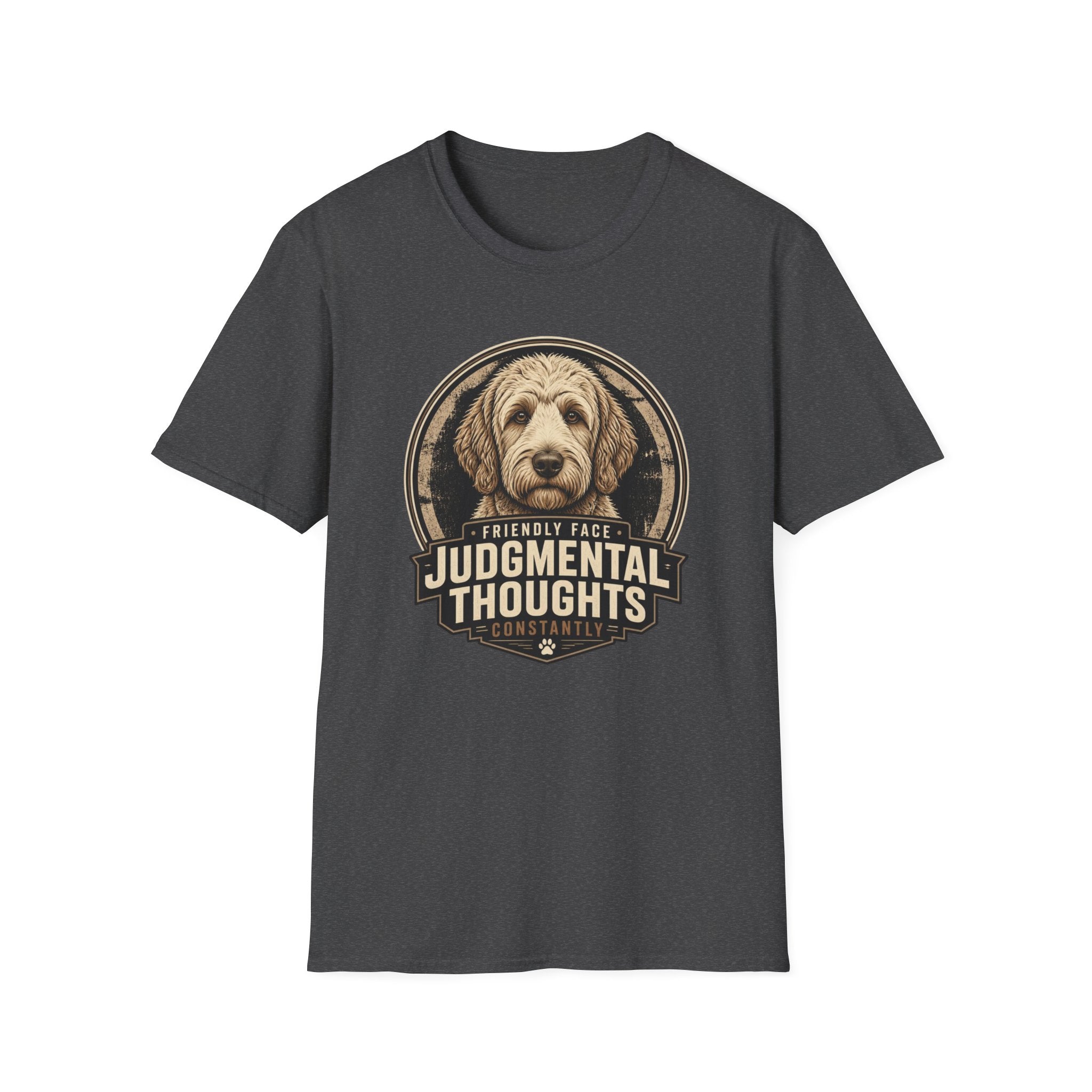 Judgmental Thoughts Labradoodle Dog T-Shirt