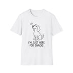 Just Here For The Snacks Dog T-Shirt