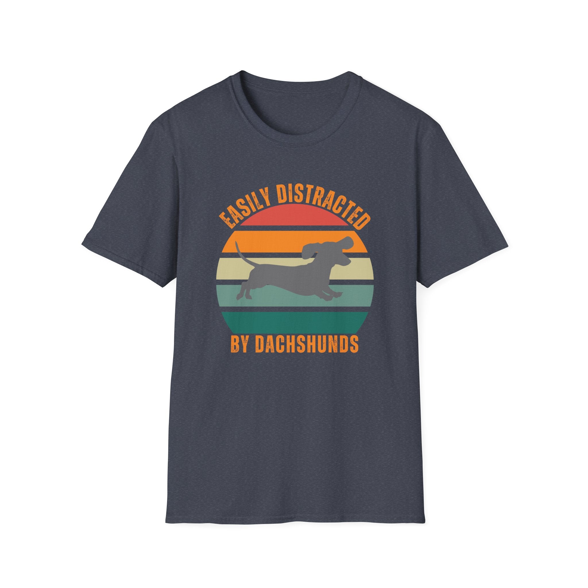 Easily Dirtracted Gray Dachshund Dog T-Shirt