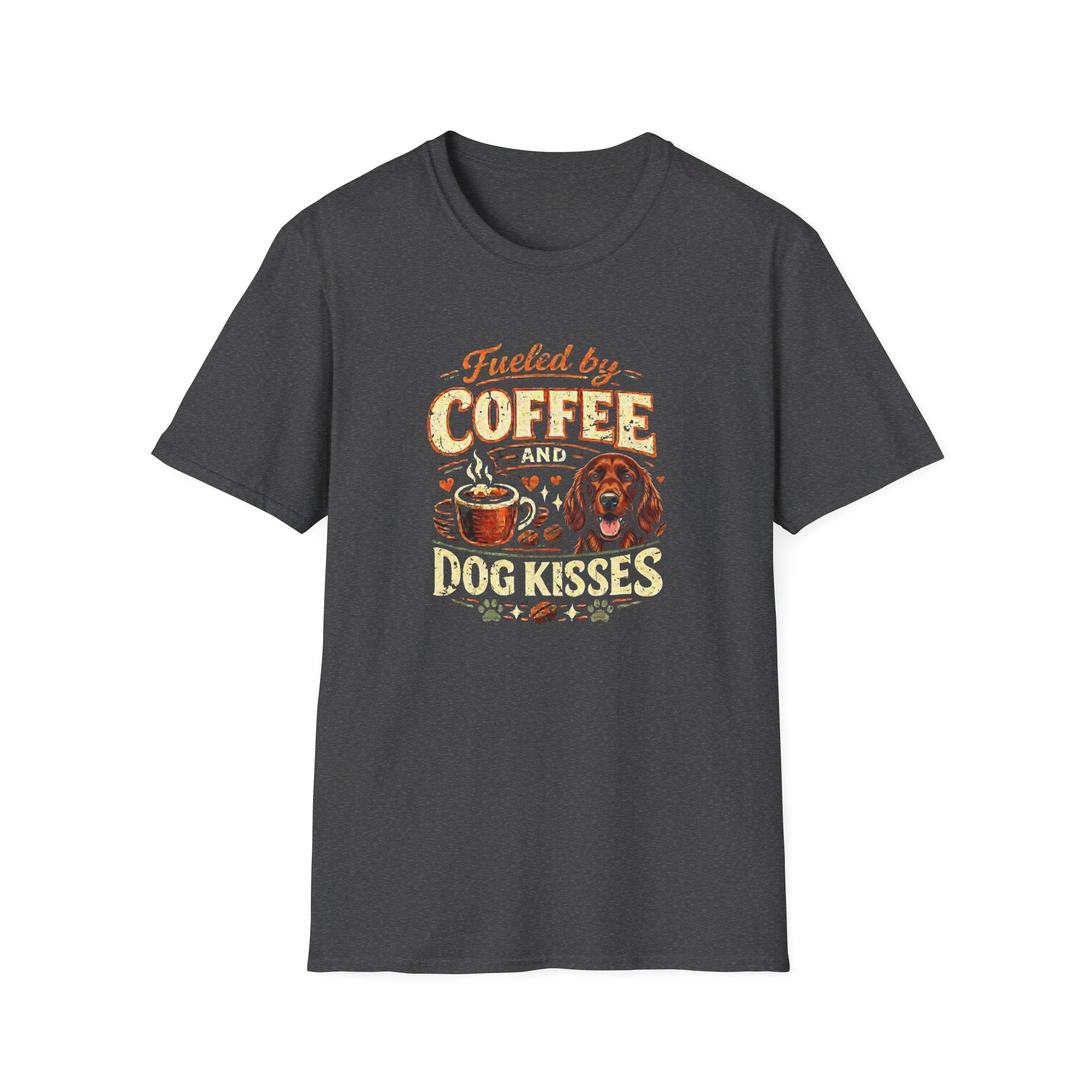 Coffee Kiss Irish Setter Dog T-Shirt