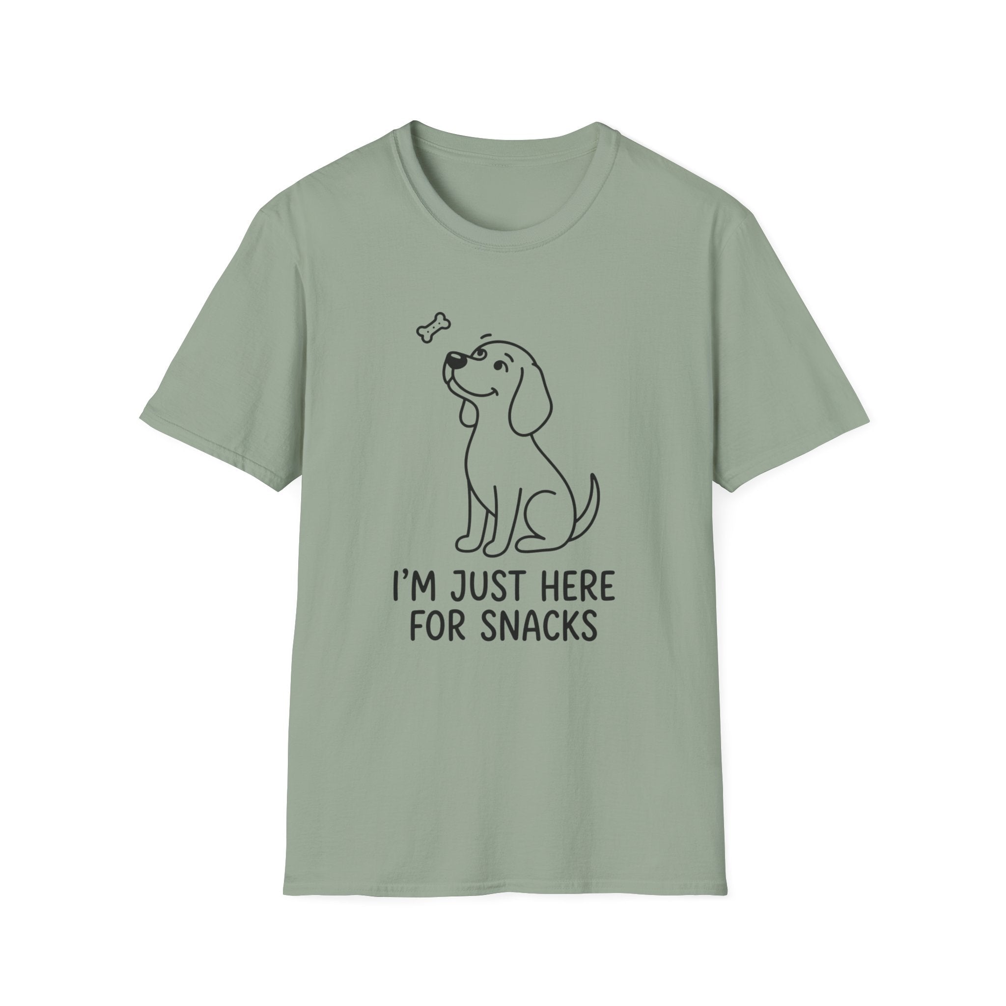 Just Here For The Snacks Dog T-Shirt