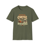 Coffee Kiss Pug Dog T-Shirt