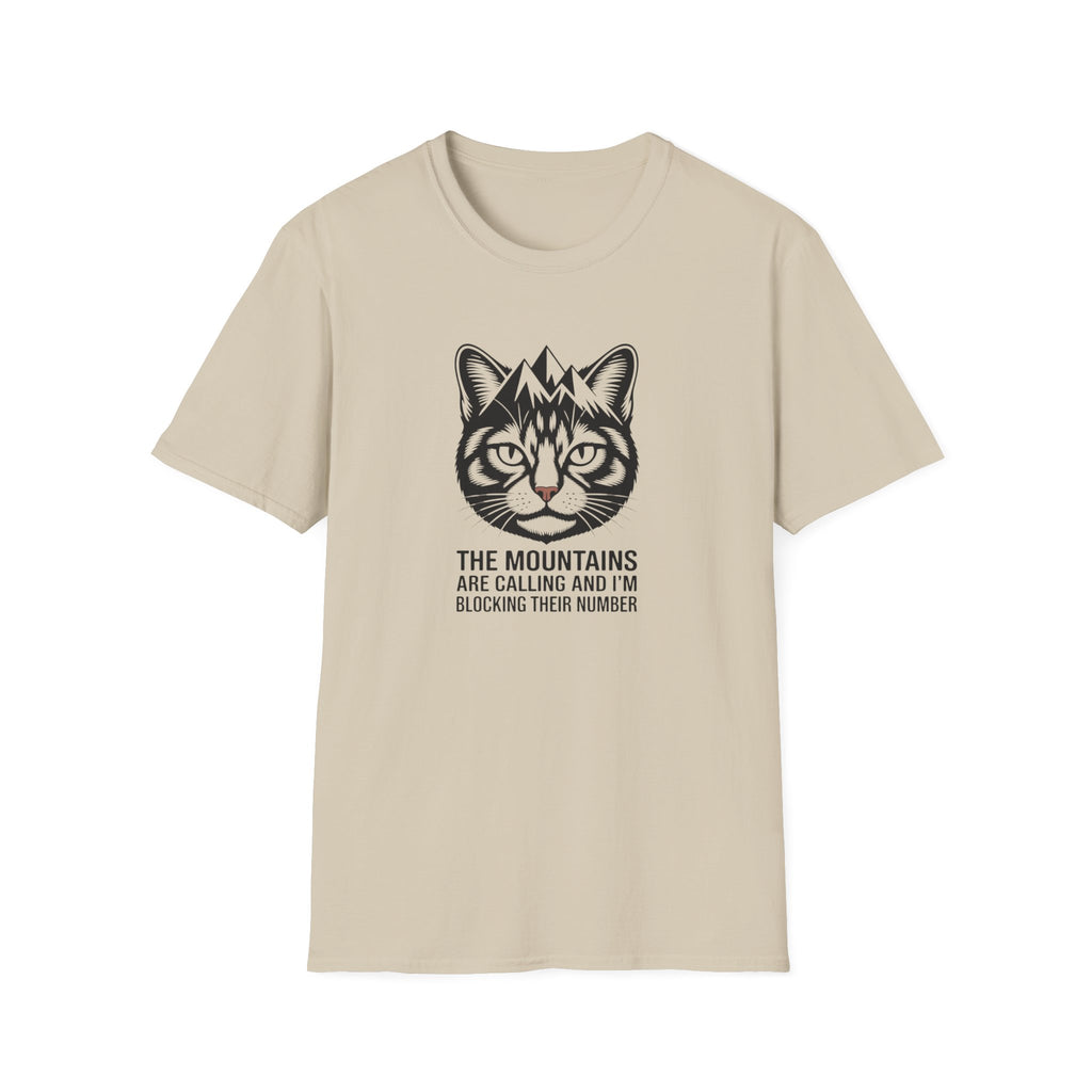 Mountains Are Calling Cat T-Shirt