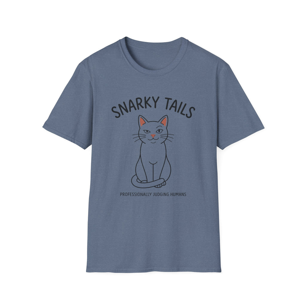 Snarky Tails Judging Cat T-Shirt