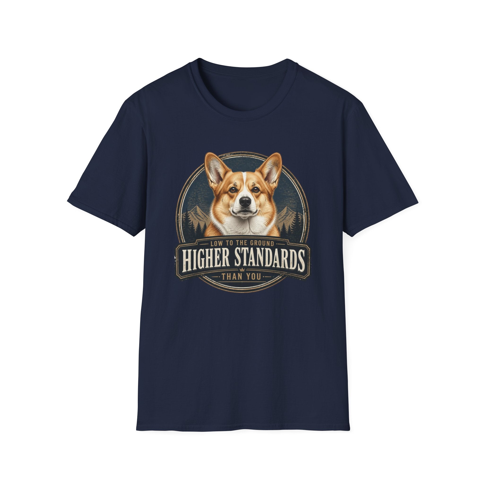 Low To The Ground Corgi Dog T-Shirt