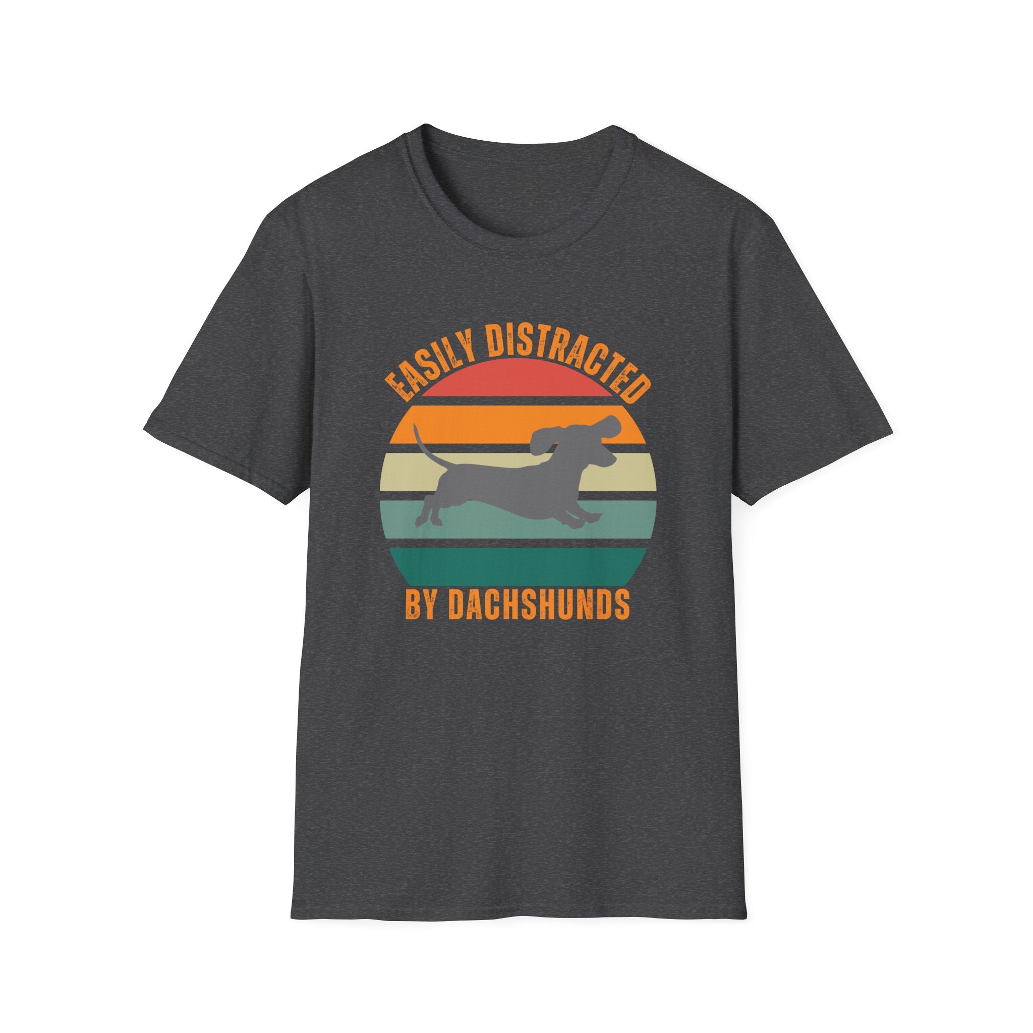 Easily Dirtracted Gray Dachshund Dog T-Shirt