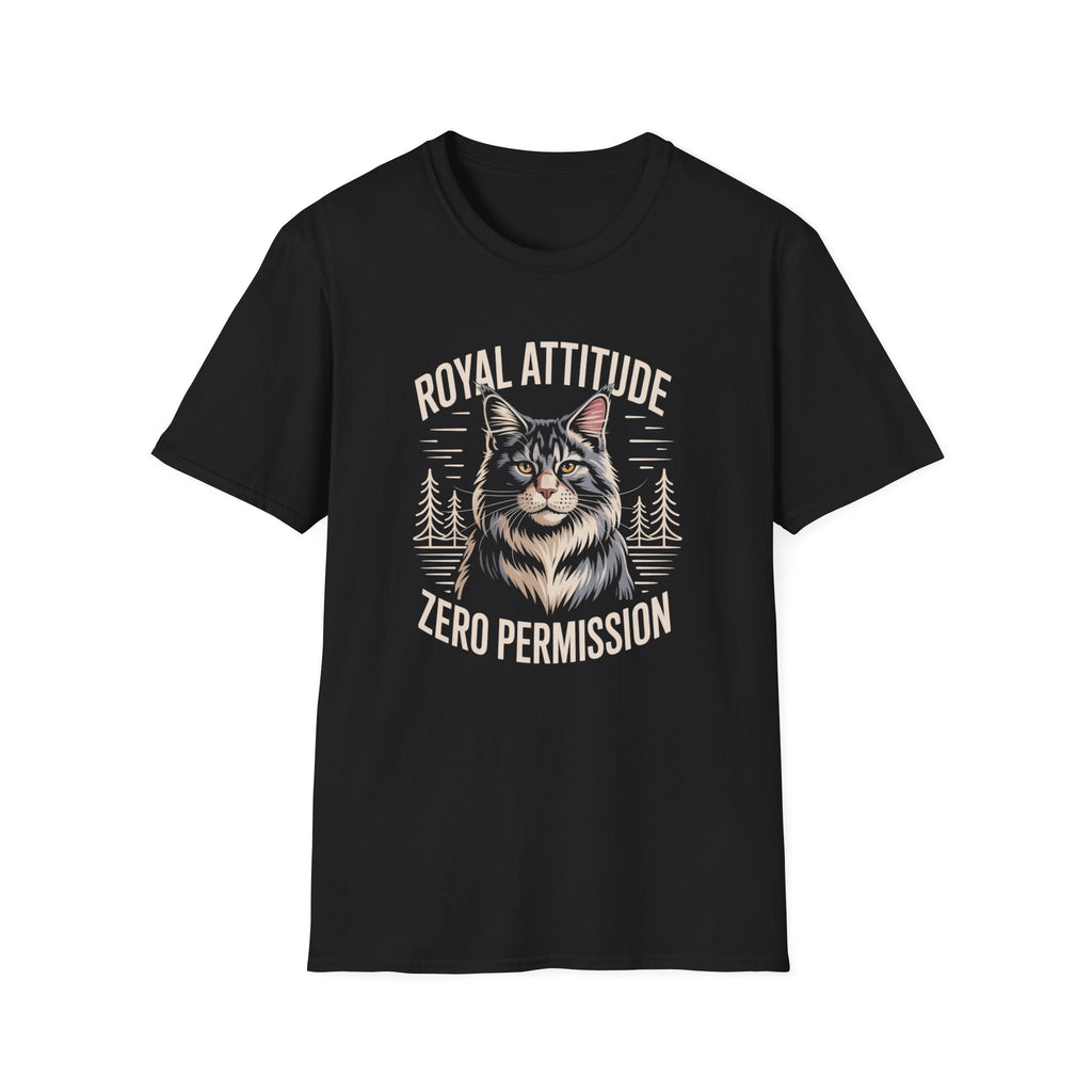 Royal Attitude Maine Coon Cat T-Shirt