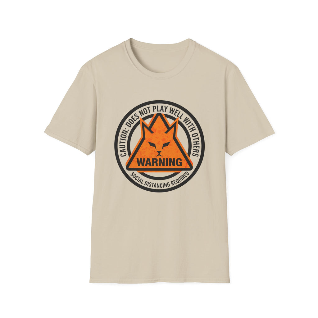 Caution Does Not Play Well Cat T-Shirt