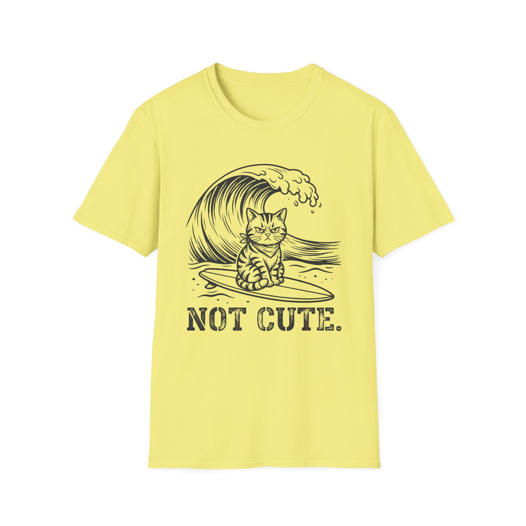 Not Cute Surf Cat T-Shirt