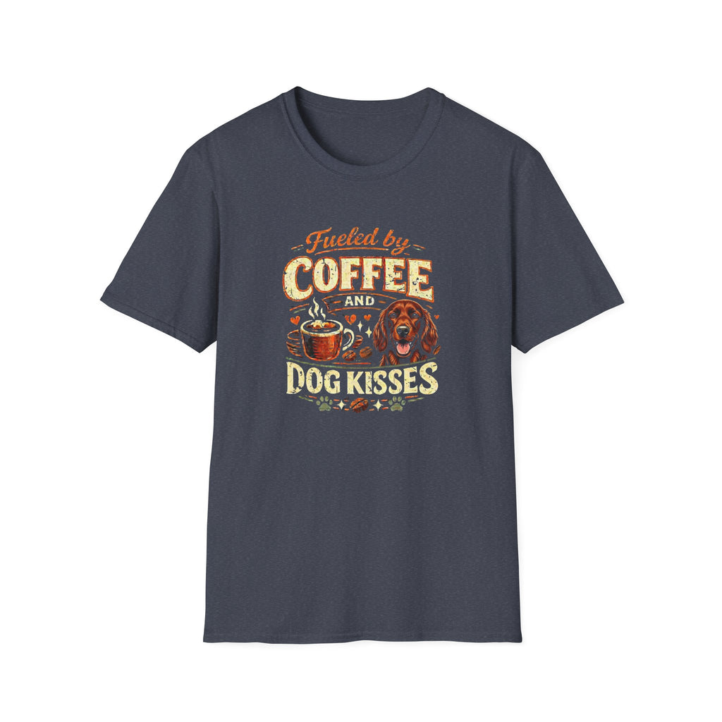 Coffee Kiss Irish Setter Dog T-Shirt