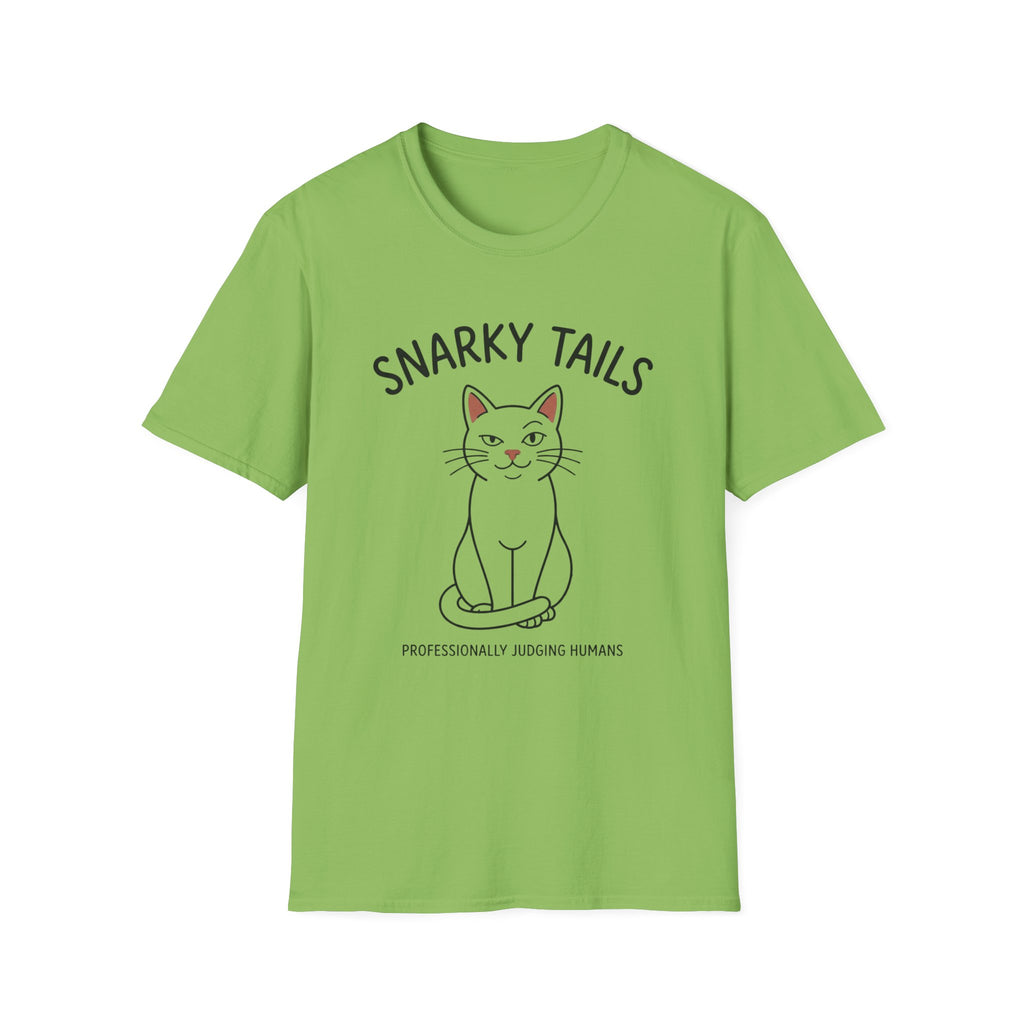 Snarky Tails Judging Cat T-Shirt