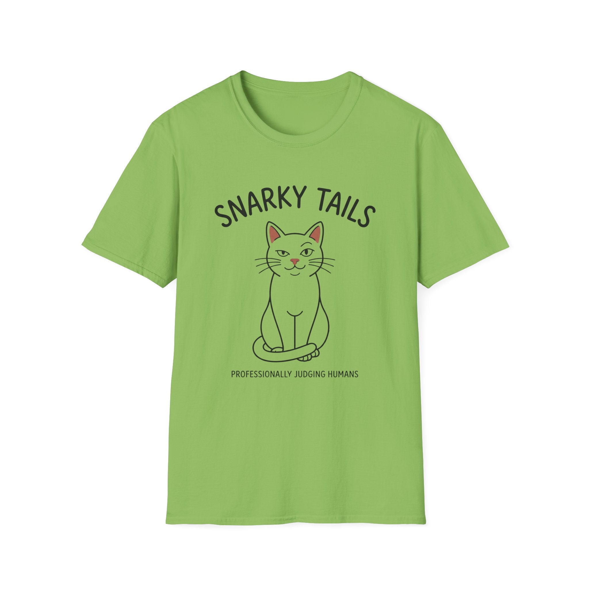 Snarky Tails Judging Cat T-Shirt