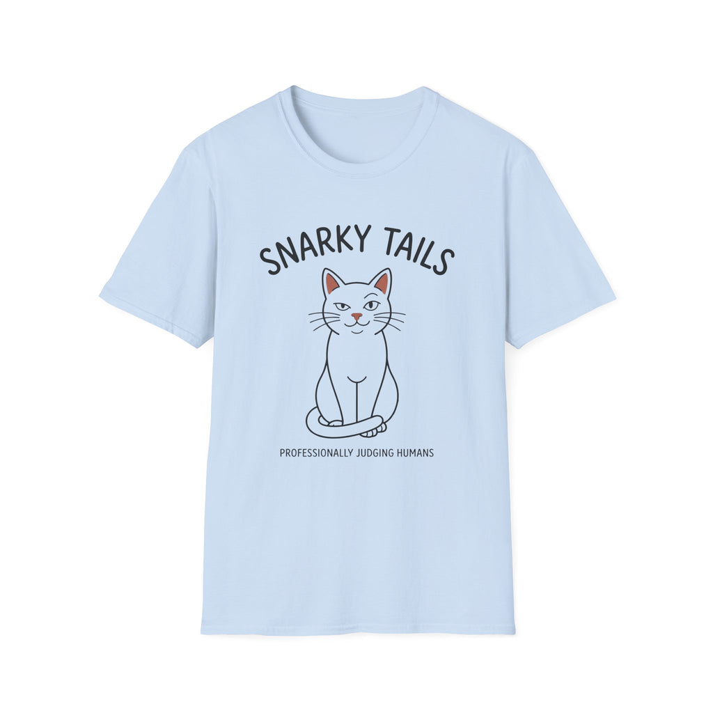 Snarky Tails Judging Cat T-Shirt